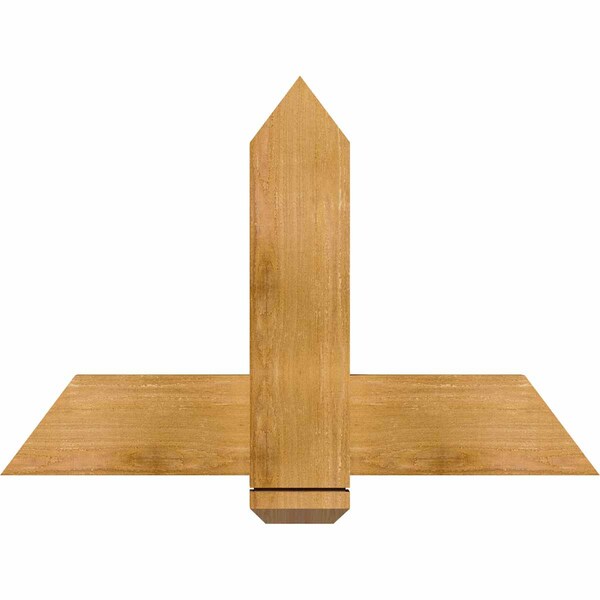 Ekena Millwork Eugene Rough Sawn Timber Gable Bracket, Western Red Cedar, 36"W x 24"H x 2"D x 6"F, 16/12 Pitch GBW036X24X0206EUG00RWR - main